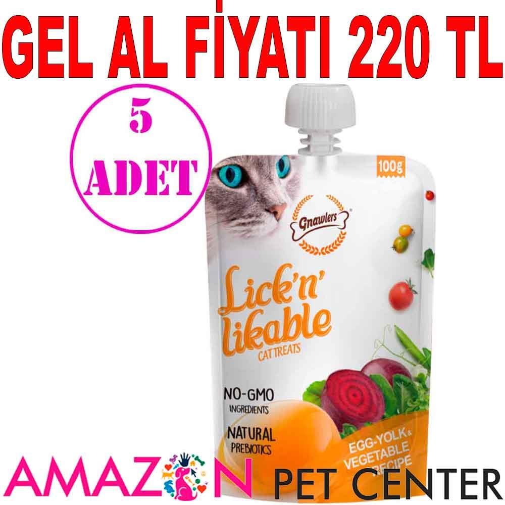Gnawlers Kedi Ödülü Yumurta Sarılı ve Sebzeli 100 Gr 5 AD 21475009 Amazon Pet Center