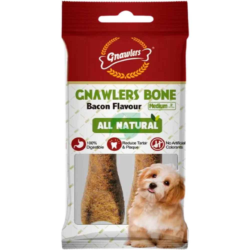 Gnawlers Köpek Ödül Kemiği Bacon Aromalı 2'li 90 Gr 6942133301163 Amazon Pet Center