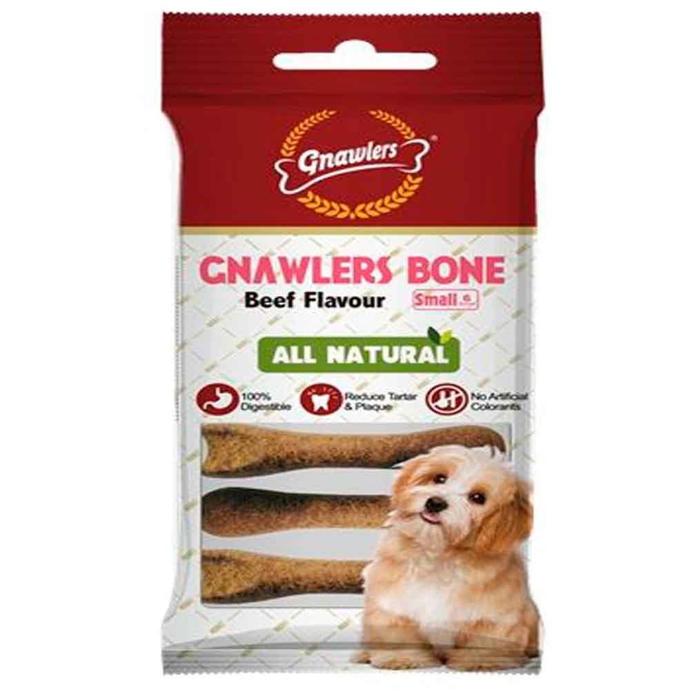 Gnawlers Köpek Ödül Kemiği Beef Flavour 6'lı Paket 6942133301156 Amazon Pet Center