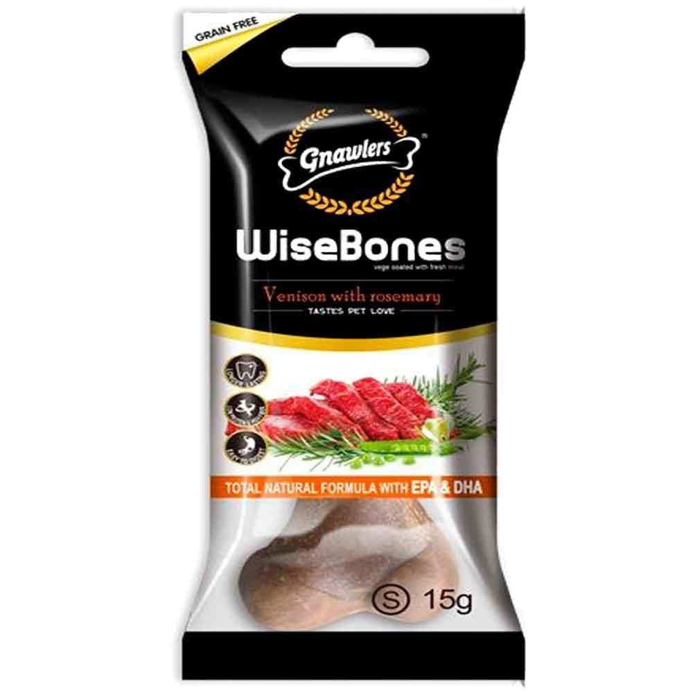 Gnawlers Köpek Ödül Kemiği Geyikli ve Biberiyeli 15 Gr 6942133307820 Amazon Pet Center