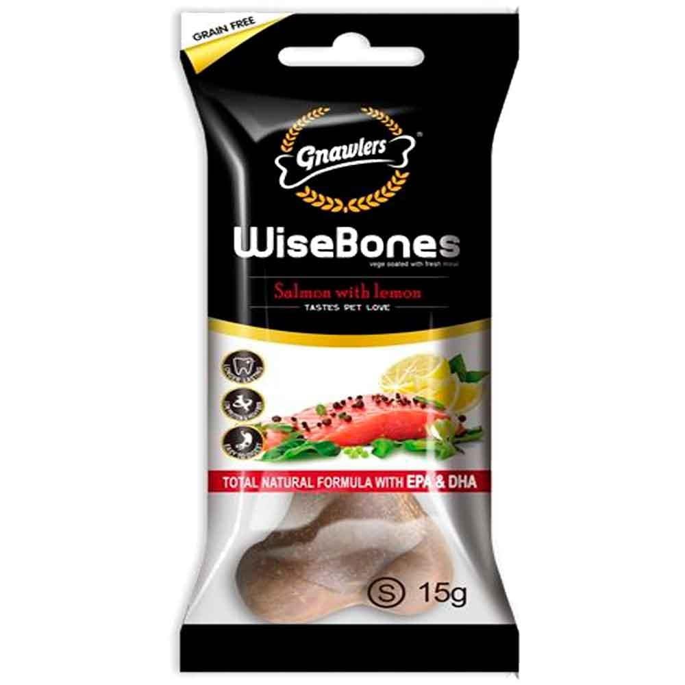 Gnawlers Köpek Ödül Kemiği Somonlu ve Limonlu 15 Gr 6942133307806 Amazon Pet Center