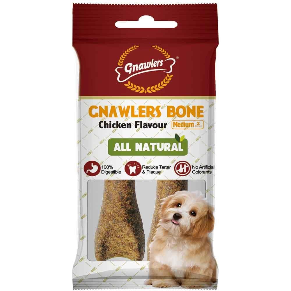 Gnawlers Köpek Ödül Kemiği Tavuklu 2'li 90 Gr 6942133301095 Amazon Pet Center