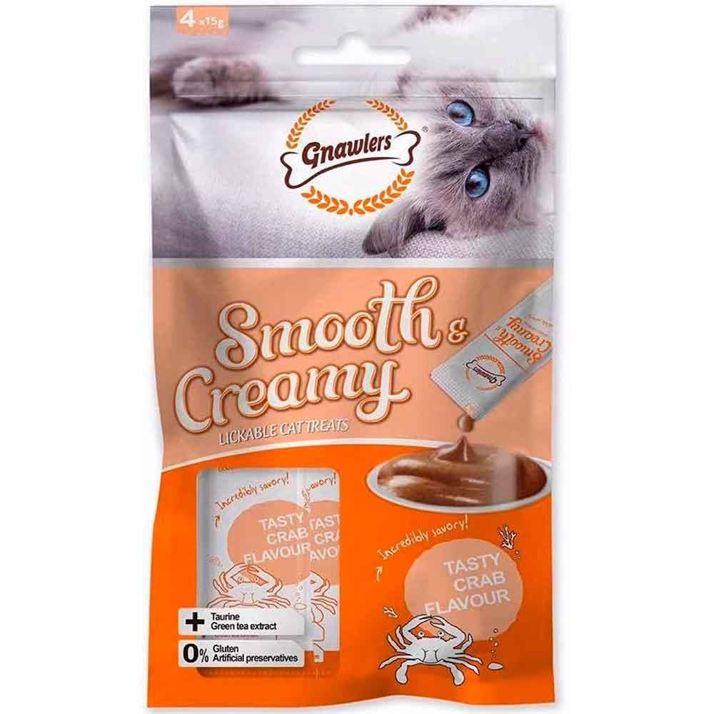 Gnawlers Krema Kedi Ödülü Somonlu Yengeçli 4x15 Gr 6942133310745 Amazon Pet Center