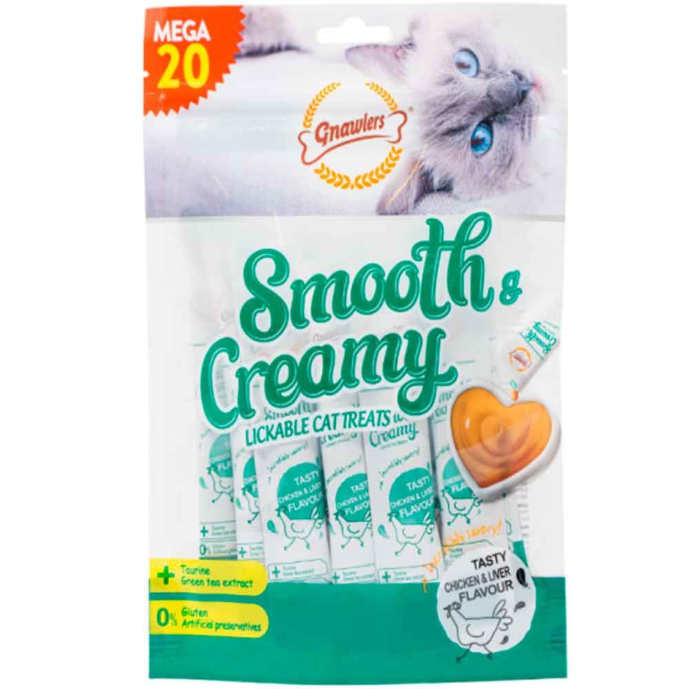 Gnawlers Krema Kedi Ödülü Tavuklu Ciğerli 20x15 Gr 6942133312015 Amazon Pet Center