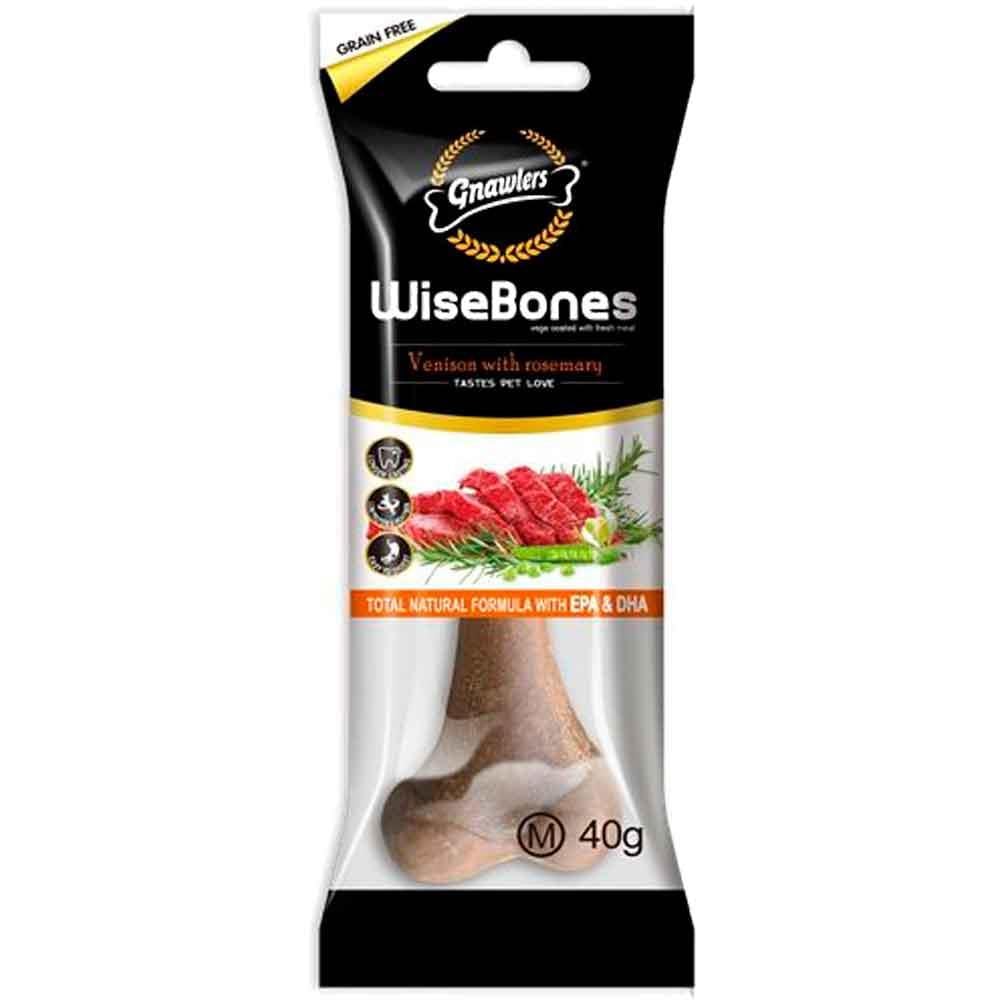 Gnawlers Wise Bones Geyik Etli ve Biberiyeli Köpek Ödül Kemiği 40 Gr 6942133307851 Amazon Pet Center