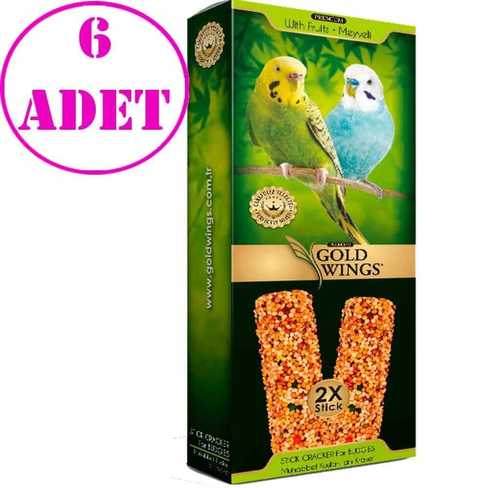 Gold Wings Premium Meyveli Muhabbet Krakeri Kutu 2'li Paket 6 AD 32126723 Gold Wings Premium Koli Kuş Yemleri Amazon Pet Center