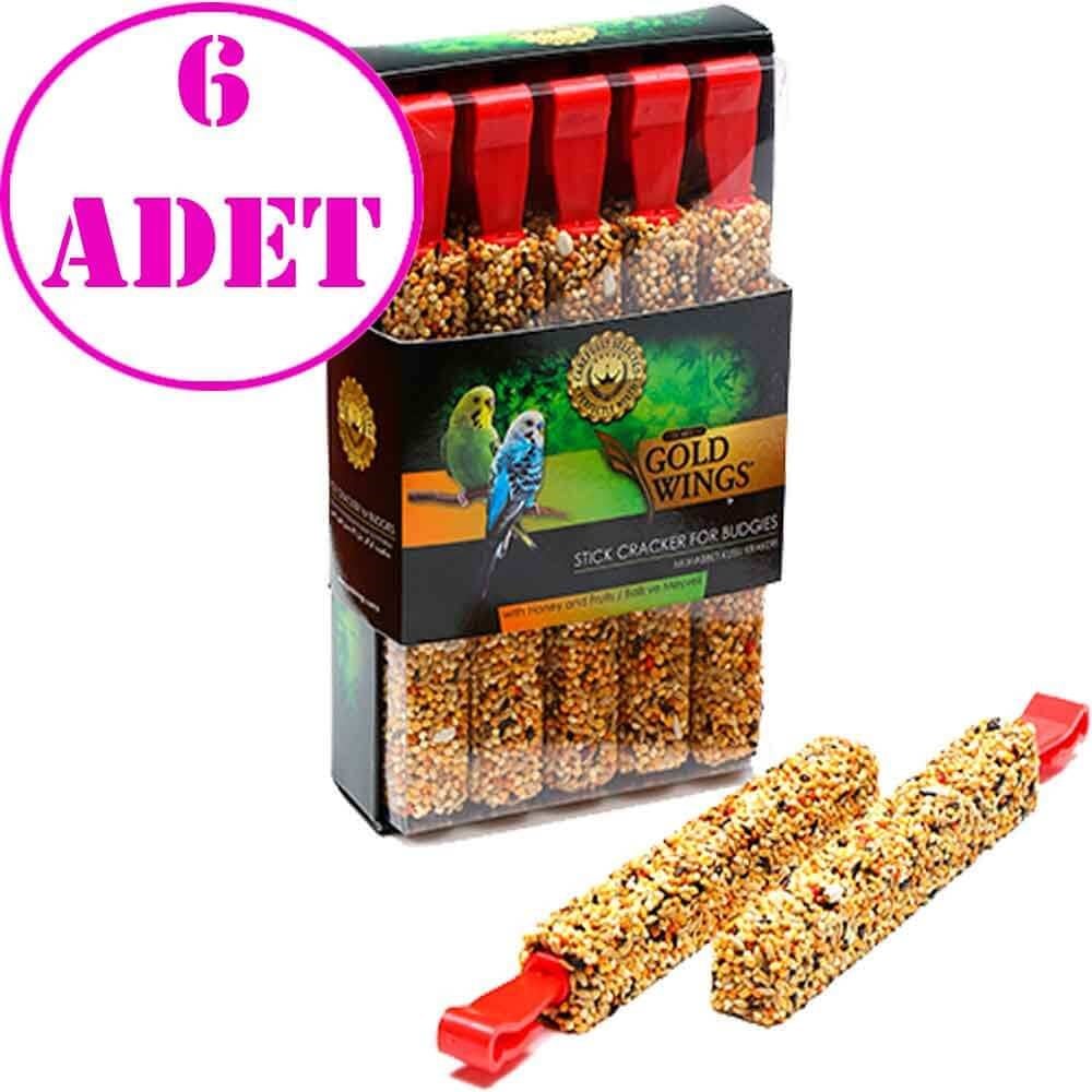 Gold Wings Premium Muhabbet Krakeri Ballı-Meyveli 10'lu Paket 6 AD 32126754 Gold Wings Premium Kuş Krakerleri Amazon Pet Center