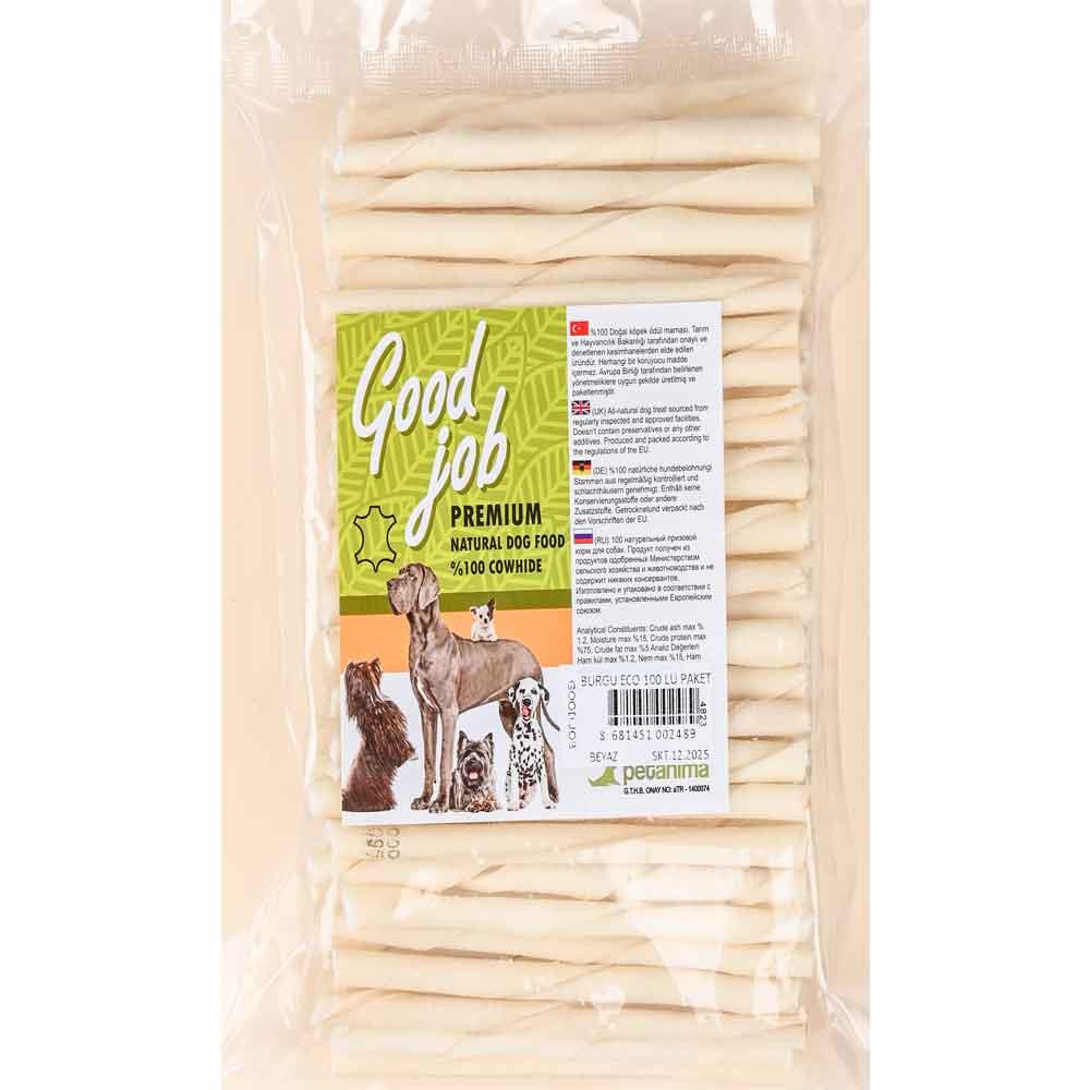 Good job Köpek Ödül Kemiği Beyaz Burgu Kemik 100 Lü PK 8681451002489 Amazon Pet Center