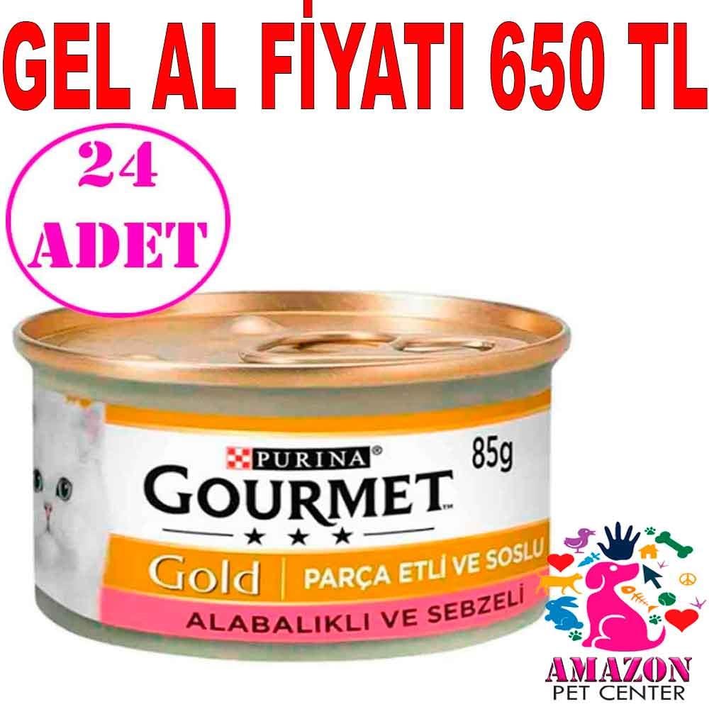 Gourmet Gold Alabalık ve Sebzeli Kedi Konservesi 85 Gr 24 ADET 18293005 Amazon Pet Center