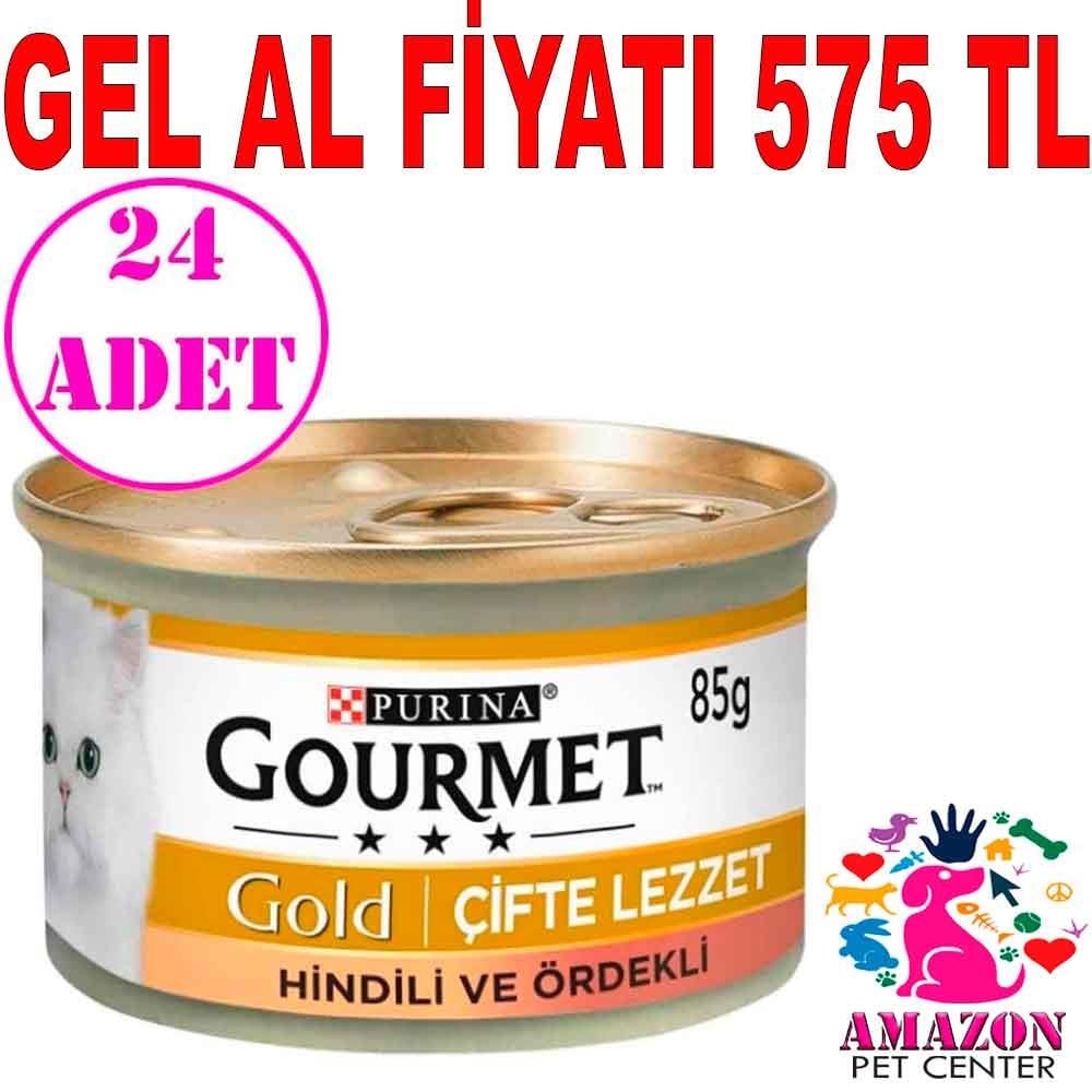Gourmet Gold Hindili Ördekli Kedi Konservesi 85 Gr 24 ADET 18291001 Amazon Pet Center