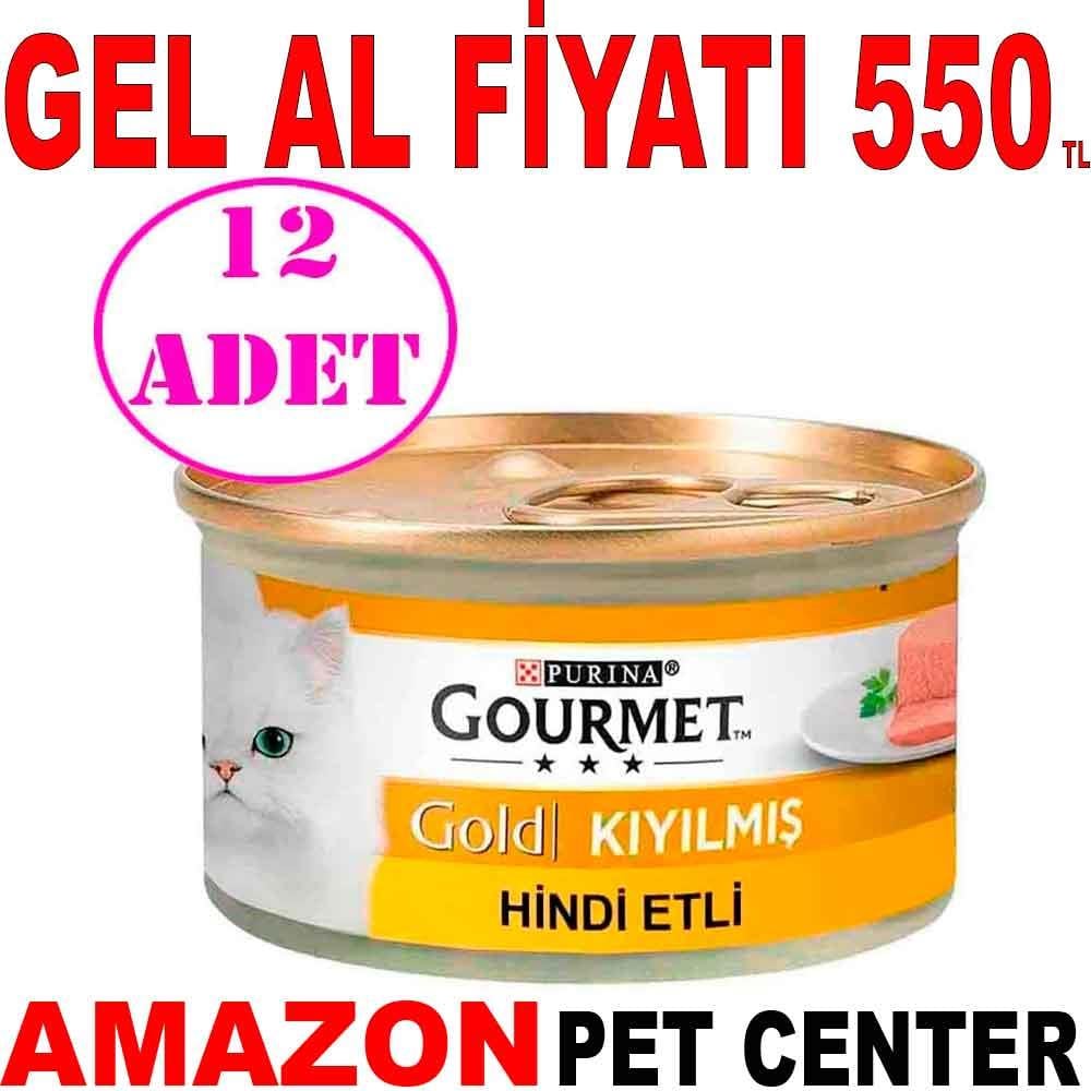 Gourmet Gold Kıyılmış Hindili Kedi Konservesi 85 Gr 12 AD 21834004 Amazon Pet Center