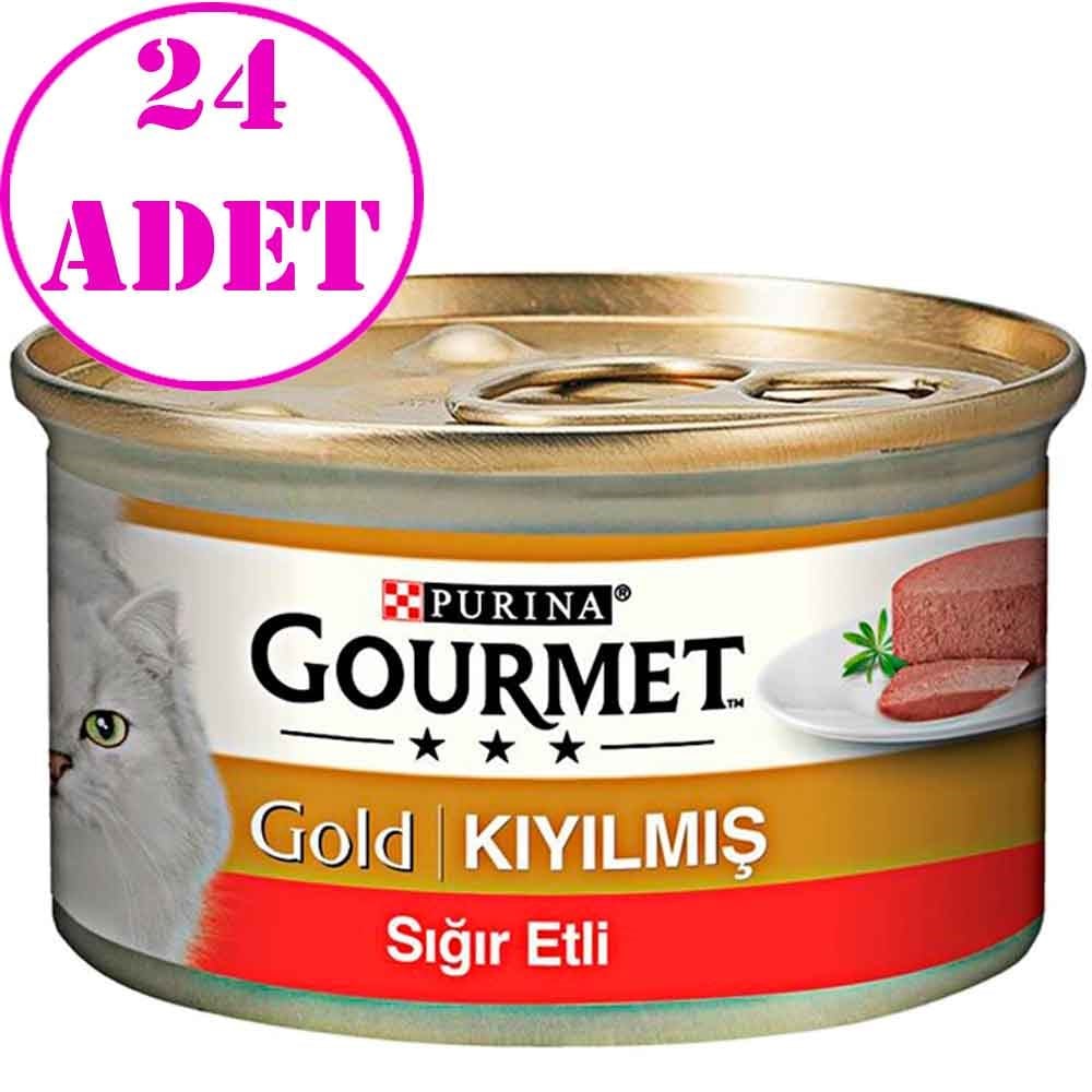 Gourmet Gold Kıyılmış Sığır Etli Kedi Konserve 85 Gr 24 AD 32104806 Amazon Pet Center