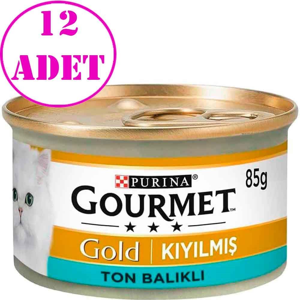 Gourmet Gold Kıyılmış Ton Balıklı Kedi Konservesi 85 Gr 12 AD 21835001 Amazon Pet Center