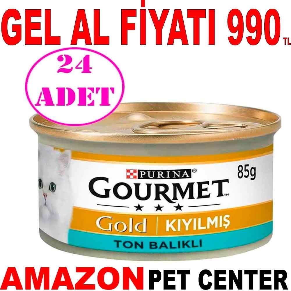 Gourmet Gold Kıyılmış Ton Balıklı Kedi Konservesi 85 gr 24 Adet 18488005 Amazon Pet Center