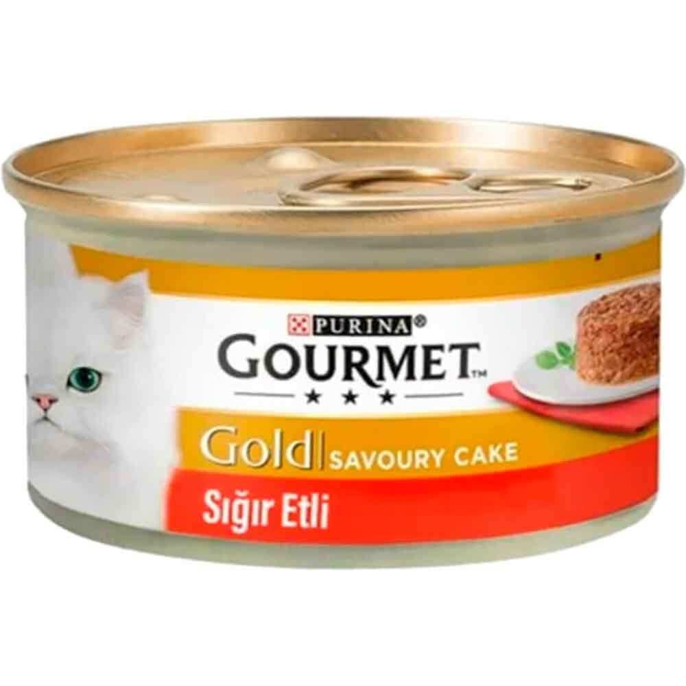 Gourmet Gold Savoury Sığır Etli Yetişkin Kedi Konservesi 85 gr 7613035439665 Gourmet Yetişkin Kedi Konserve Mamaları Amazon Pet Center