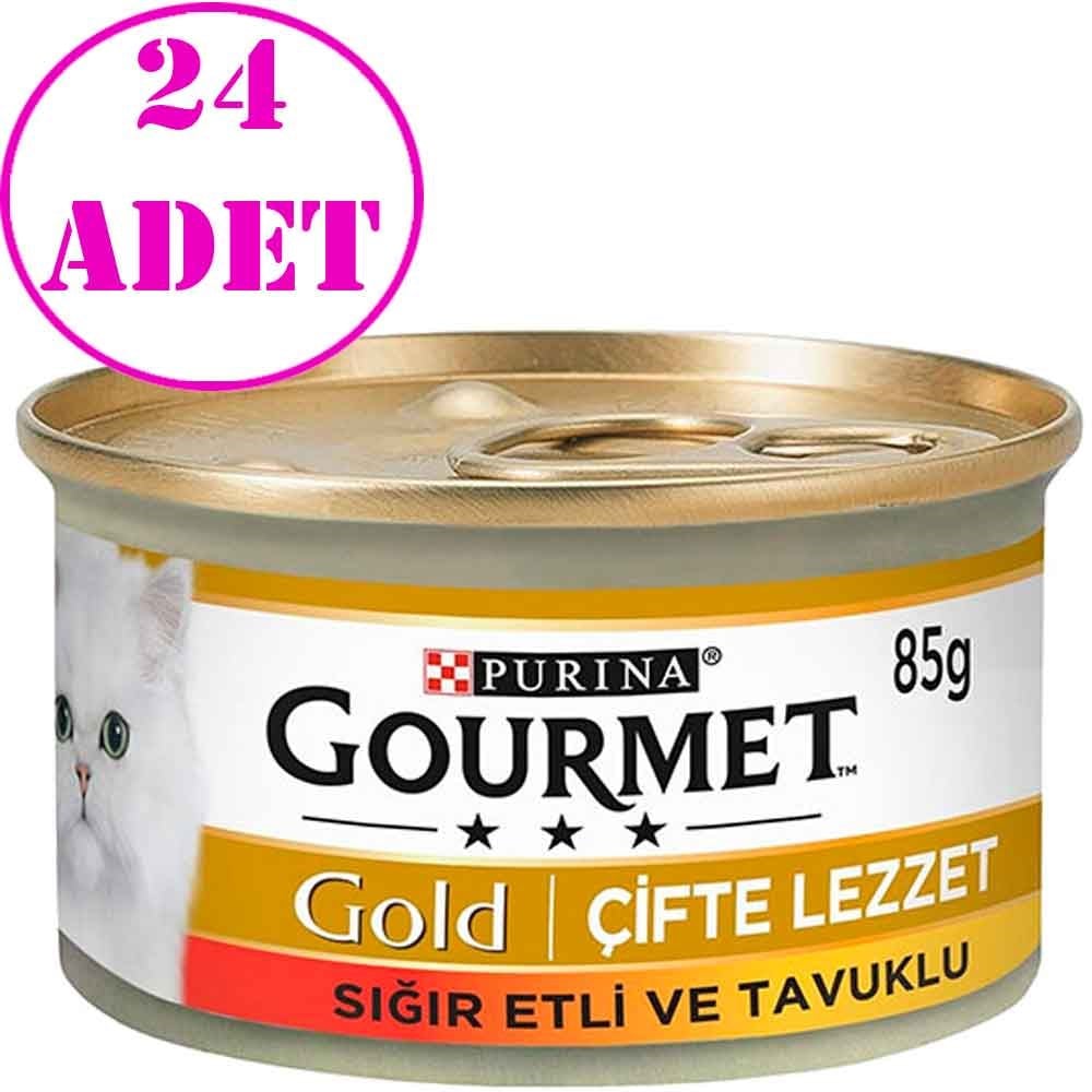 Gourmet Gold Sığır Etli Tavuklu Kedi Konservesi 85gr 24 AD 32104783 Amazon Pet Center