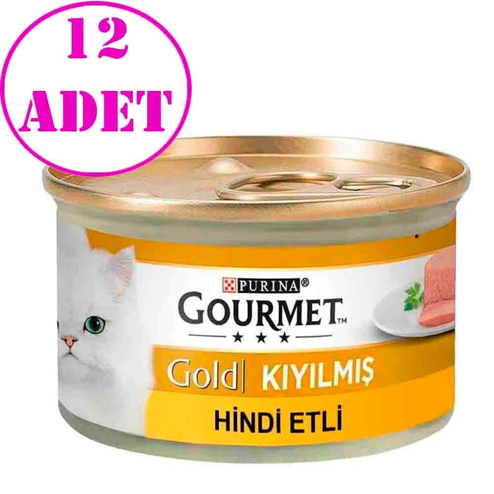 Gourmet Kıyılmış Hindili Kedi Konservesi 85 Gr 12 AD 21833007 Amazon Pet Center