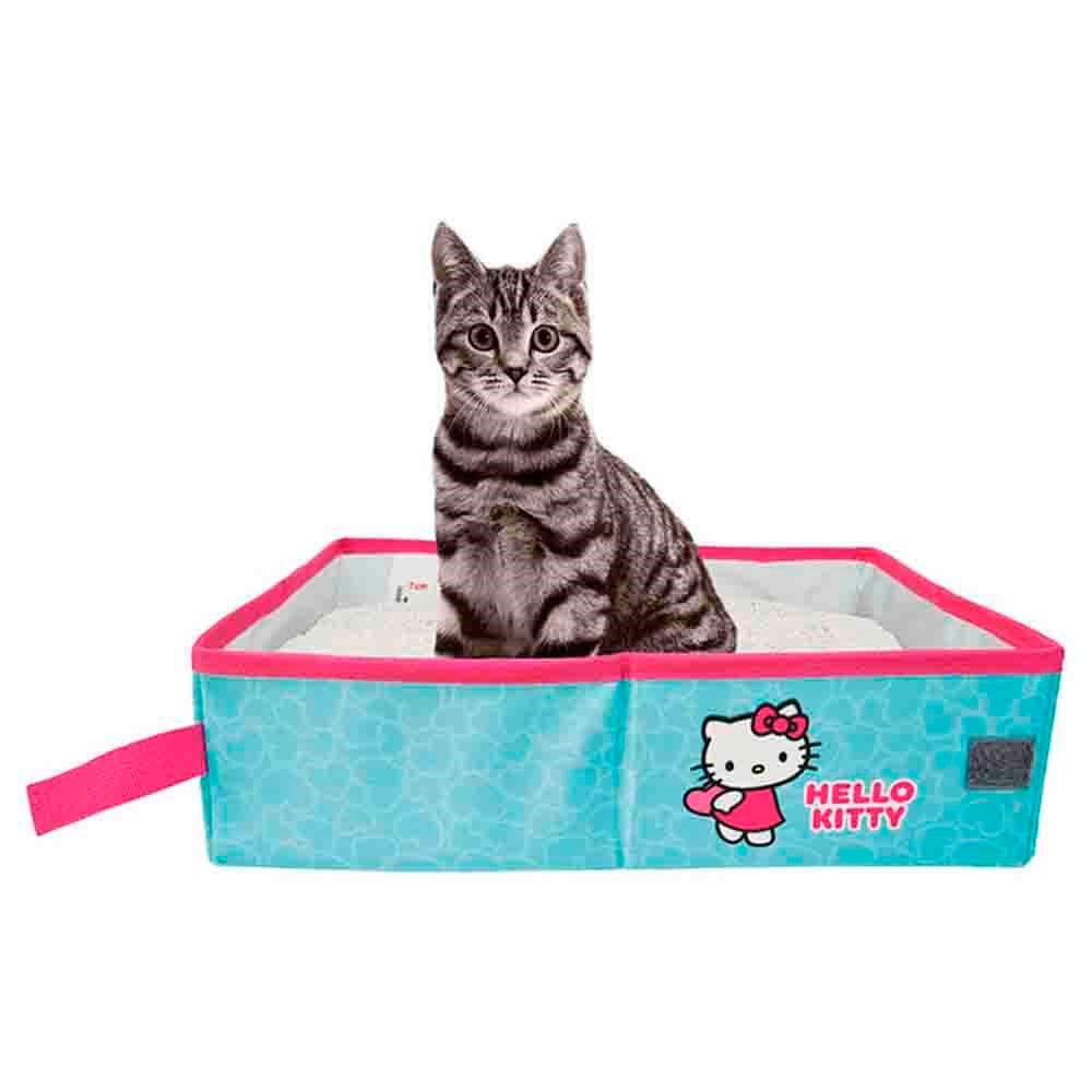 Hello Kitty Katlanabilir Seyahat Kedi Tuvaleti Turkuaz 8680122864531 Amazon Pet Center