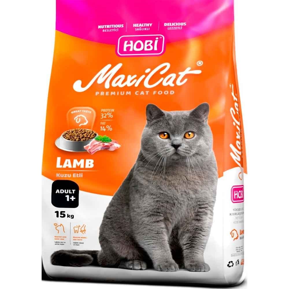 Hobi Maxicat Kuzu Etli Yetişkin Kedi Maması 15 Kg 8698391010018 Amazon Pet Center