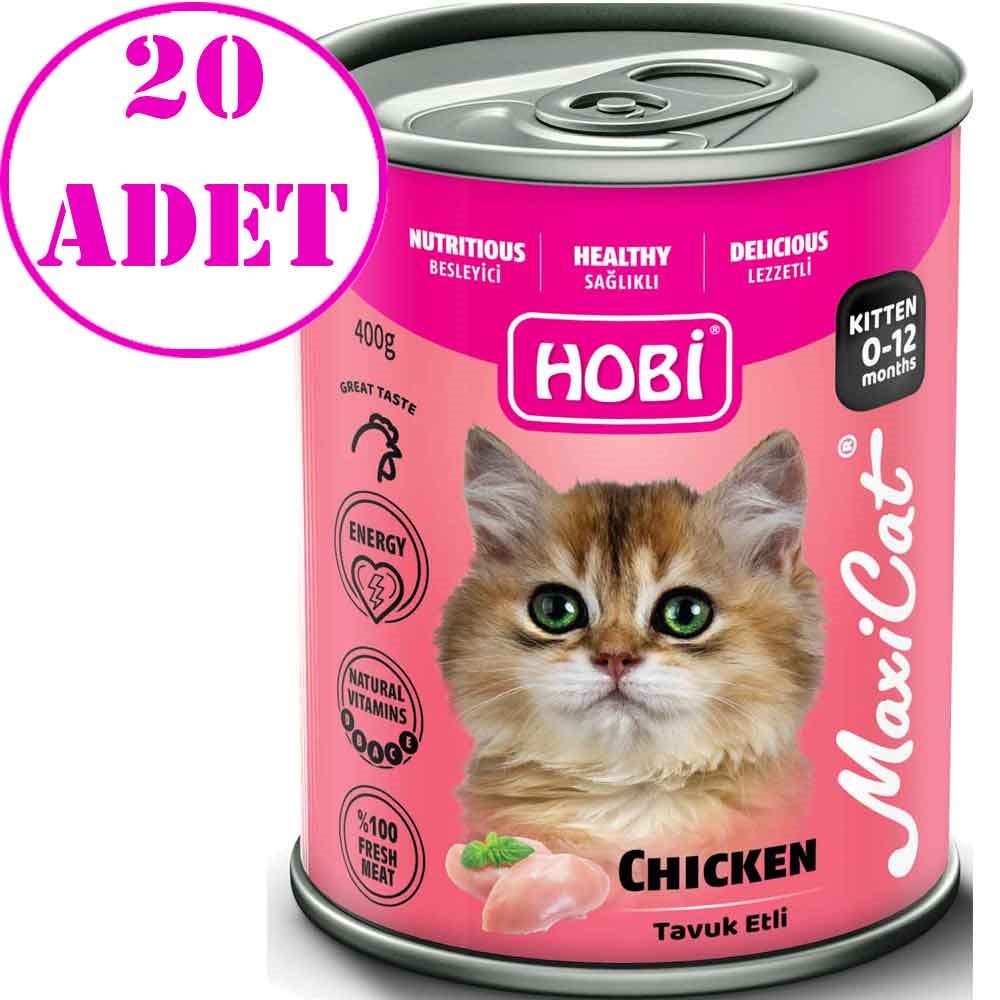 Hobi Maxicat Tavuklu Yavru Kedi Konservesi 400 Gr 20 AD 32133271 Amazon Pet Center