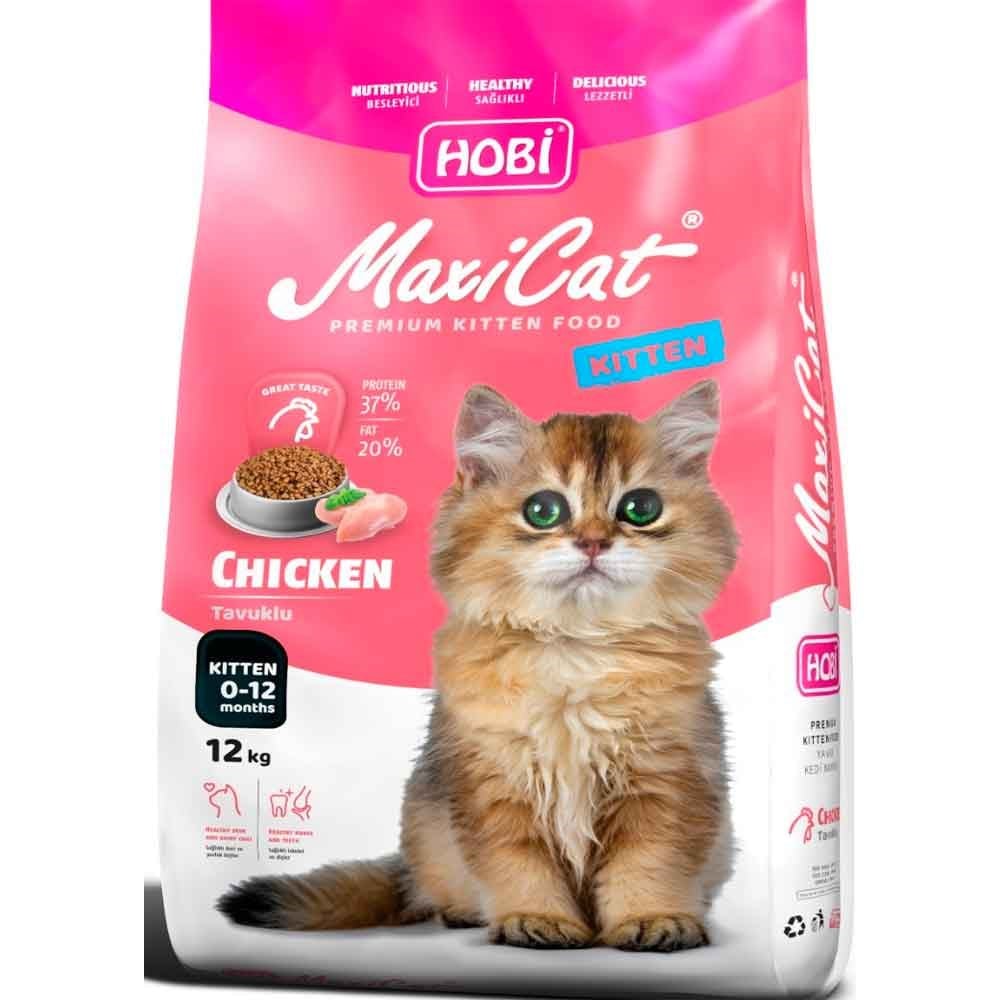Hobi Maxicat Yavru Kedi Maması Tavuklu 12 Kg 8698931010049 Amazon Pet Center