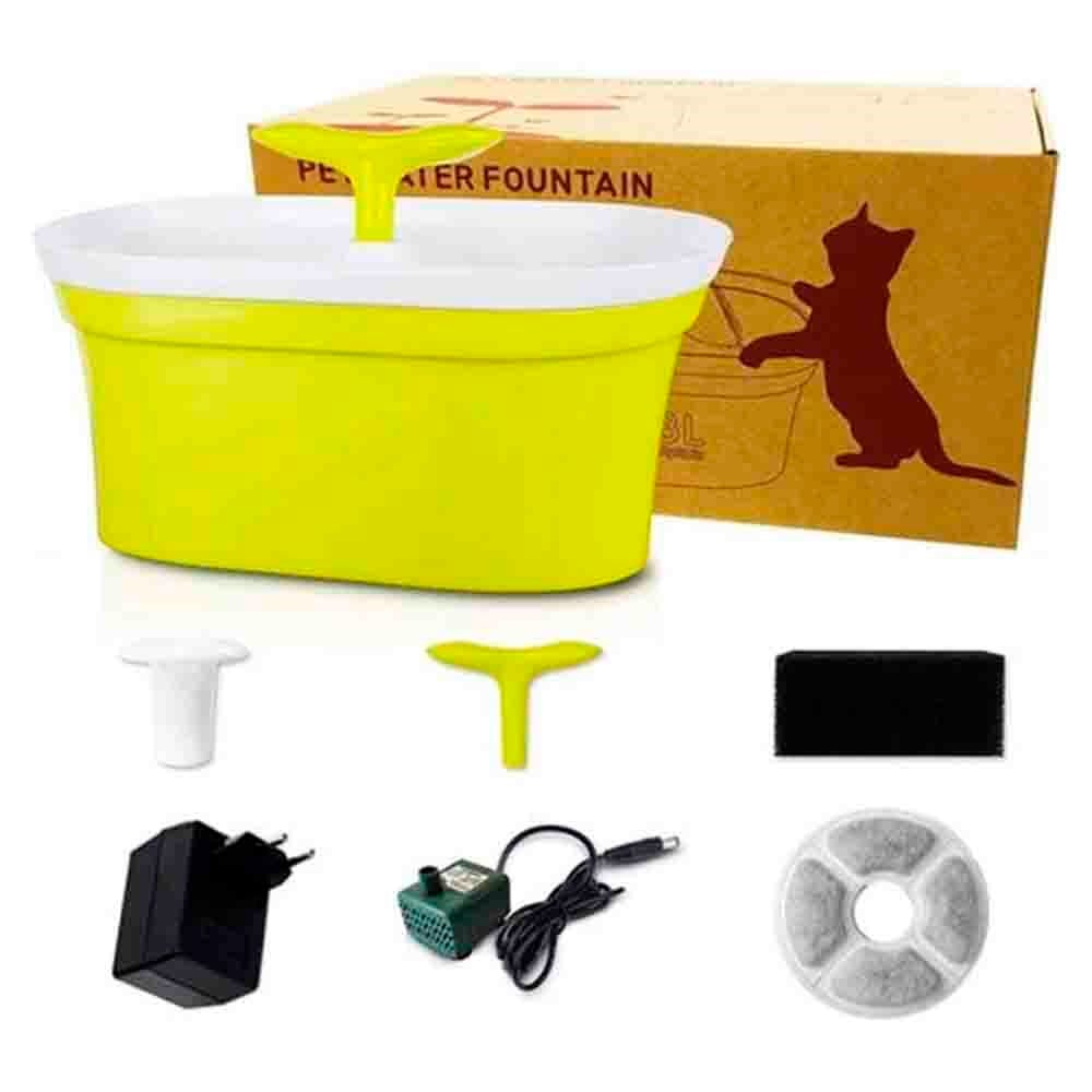 Holytachi Çift Çıkışlı Otomatik Kedi Su Kabı 2000 ml 1677000166235 Amazon Pet Center