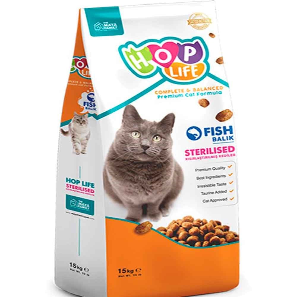Hop Life Balıklı Kısırlaştırılmış Kedi Maması 15 Kg 8683347071524 Amazon Pet Center