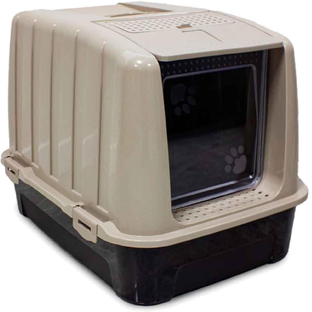 Irak Plastik Kapalı Kedi Tuvaleti Bej 8696219422805 Amazon Pet Center