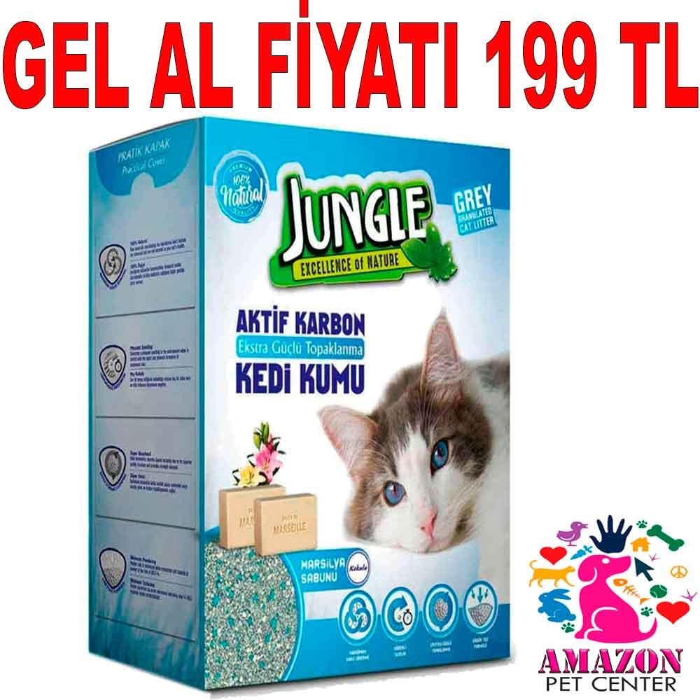 Jungle Aktif Karbon Marsilya Sabunu Kokulu Kedi Kumu 6 Litre 18839005 Amazon Pet Center