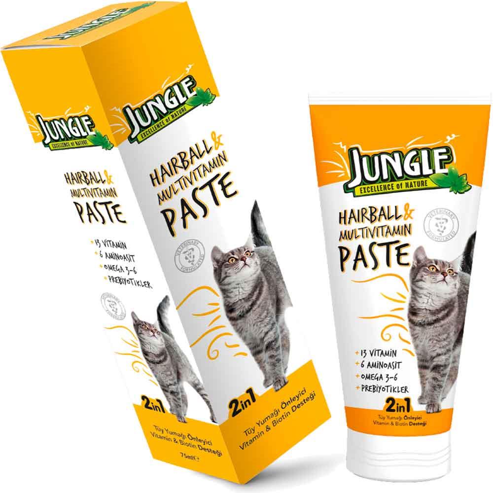 Jungle Cat Kedi Macunu Anti-Hairball & Multivitamin 75 Ml 4002064401393 Amazon Pet Center