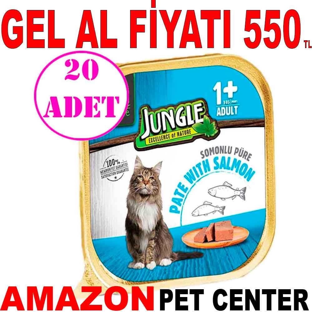 Jungle Kedi Yaş Mama Balıklı Ezme 100 Gr 20 AD 18315004 Amazon Pet Center