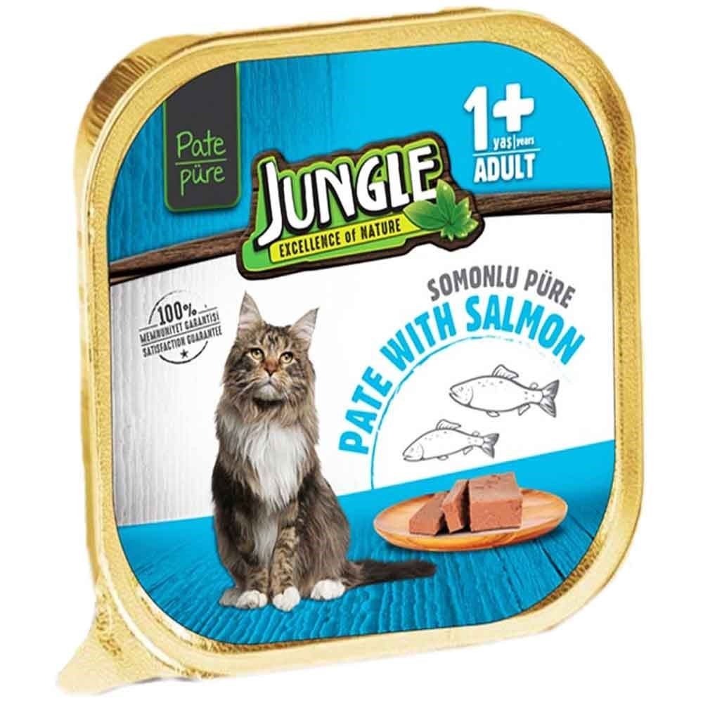 Jungle Kedi Yaş Mama Balıklı Ezme 100 Gr 8681299602469 Jungle Yetişkin Kedi Konserve Mamaları Amazon Pet Center