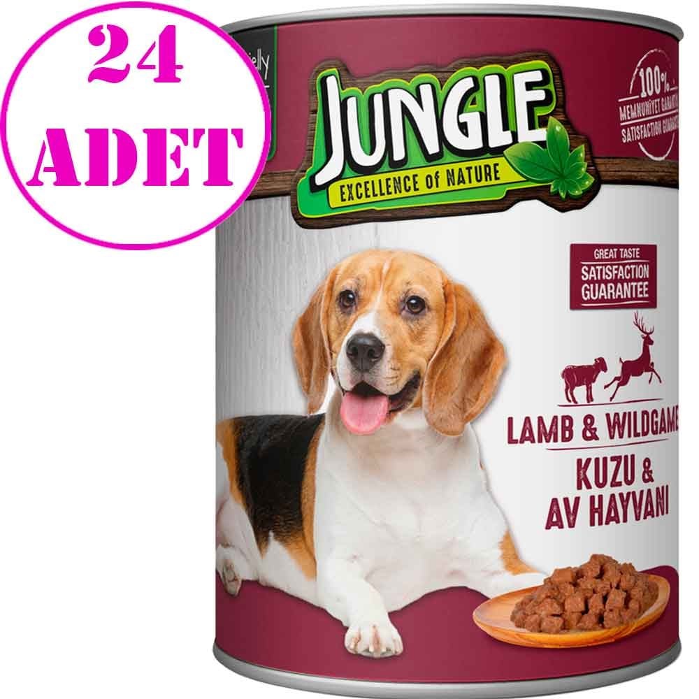 Jungle Köpek Konservesi Kuzu Etli Av Hayvanlı 415 GR 24 AD 32107753 Amazon Pet Center