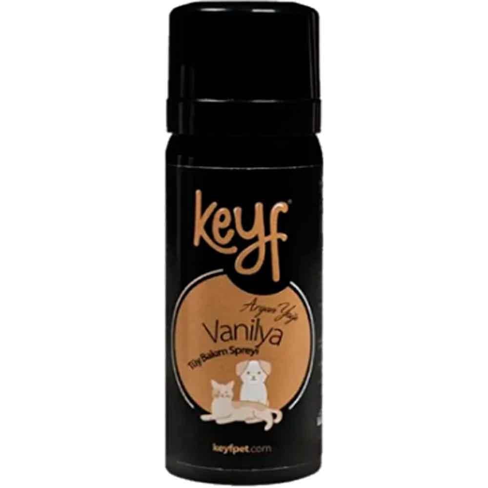 Keyf Vanilya ve Argan Yağlı Kedi Köpek Tüy Bakım Spreyi 50 ML 8697407158414 Amazon Pet Center