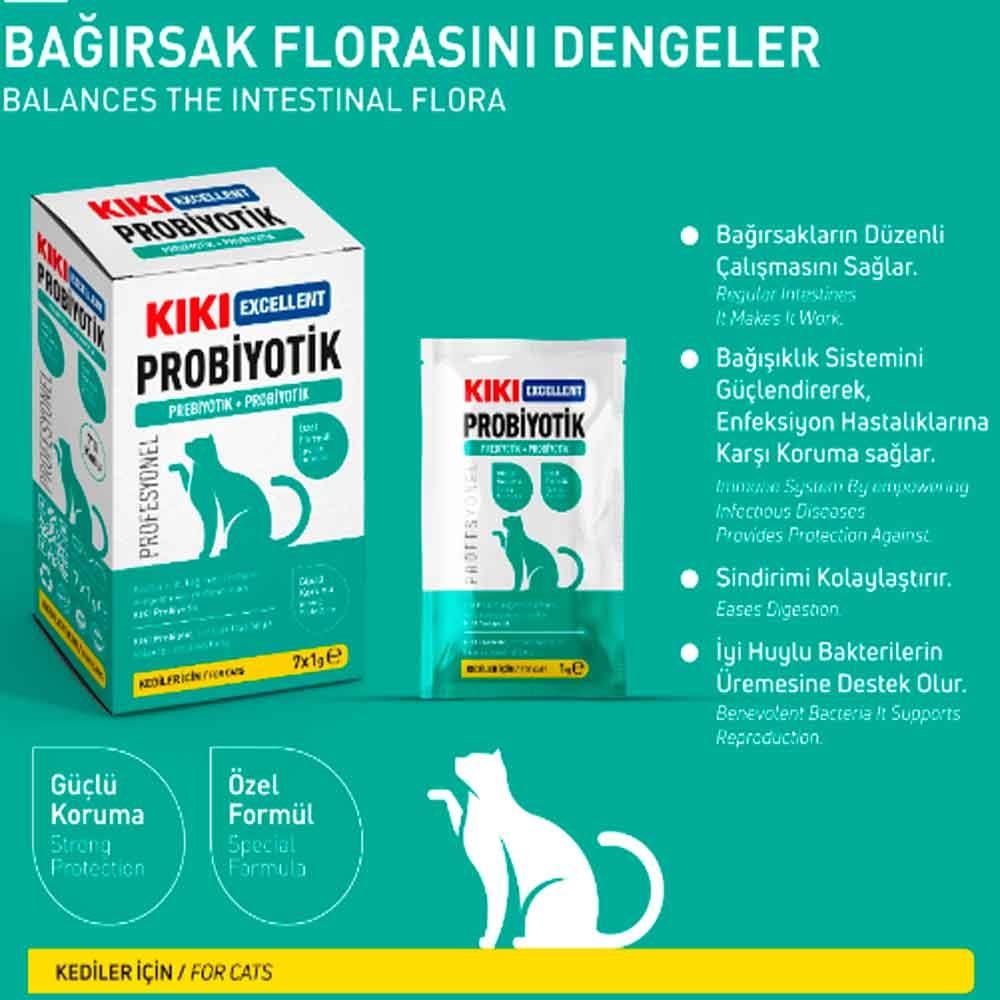 KIKI Excellent Kedi İçin Probiyotik Toz 7x1 Gr 8683762340700 Amazon Pet Center
