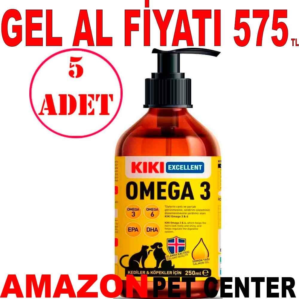 KIKI Excellent Kedi ve Köpek İçin Omega 3 Balık Yağı 250 ml 5 AD 22274007 Amazon Pet Center