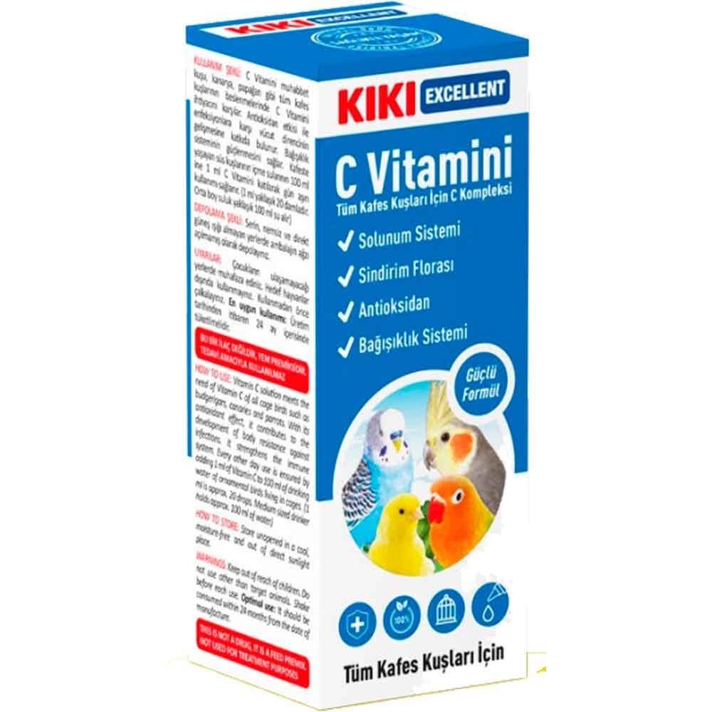 KIKI Excellent Kuşlar İçin C Vitamini 25 ML 8683762340021 Amazon Pet Center