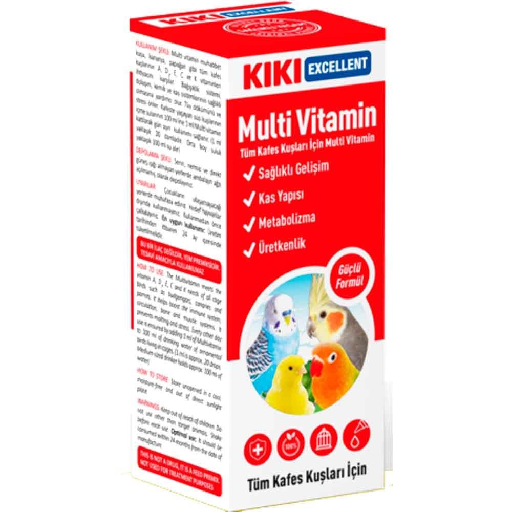 KIKI Excellent Kuşlar İçin Multi Vitamin 25 ML 8683762340014 Amazon Pet Center