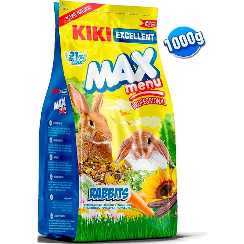 KIKI Excellent Max Menu Tavşan Yemi 1000gr 8683762341097 Amazon Pet Center