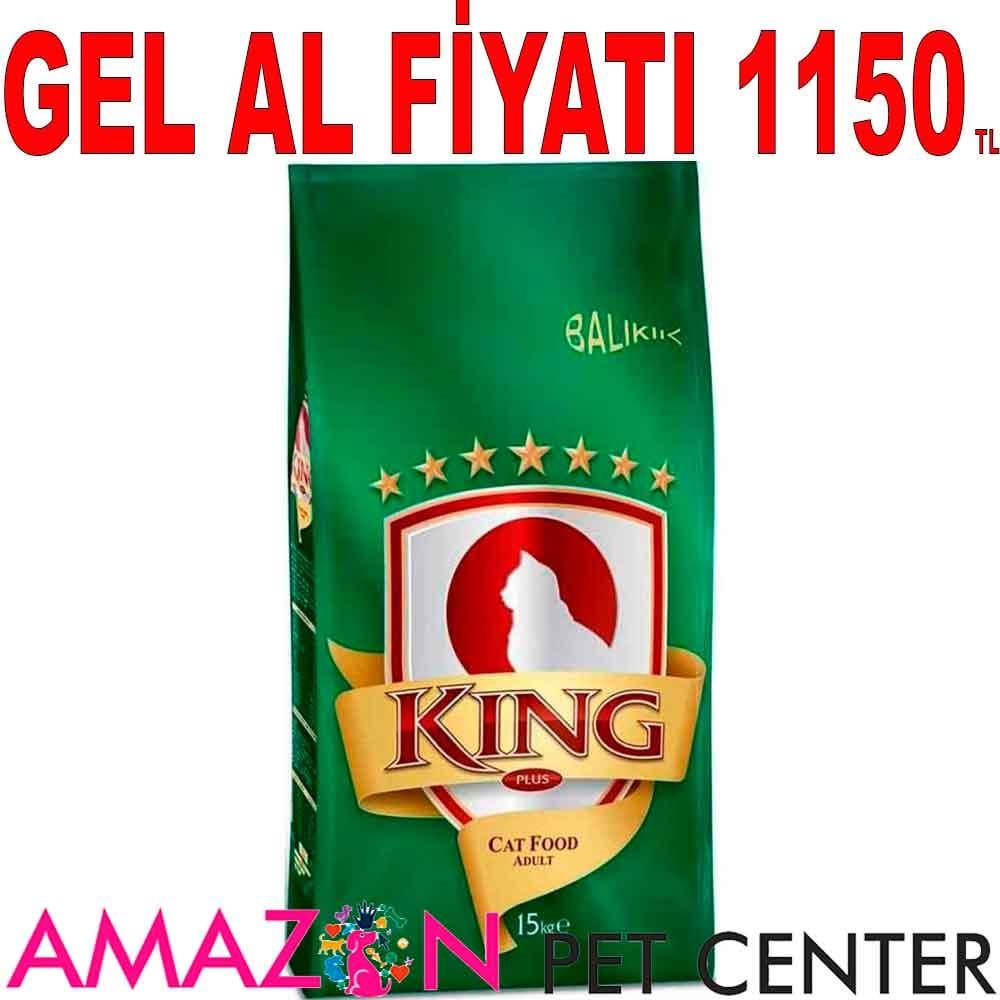 King Balıklı Kedi Maması 15 Kg 20690007 Amazon Pet Center