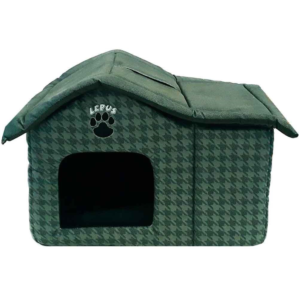 Lepus İç Mekan Kedi Köpek Kulübesi Koyu Yeşil 8681451063930 Amazon Pet Center