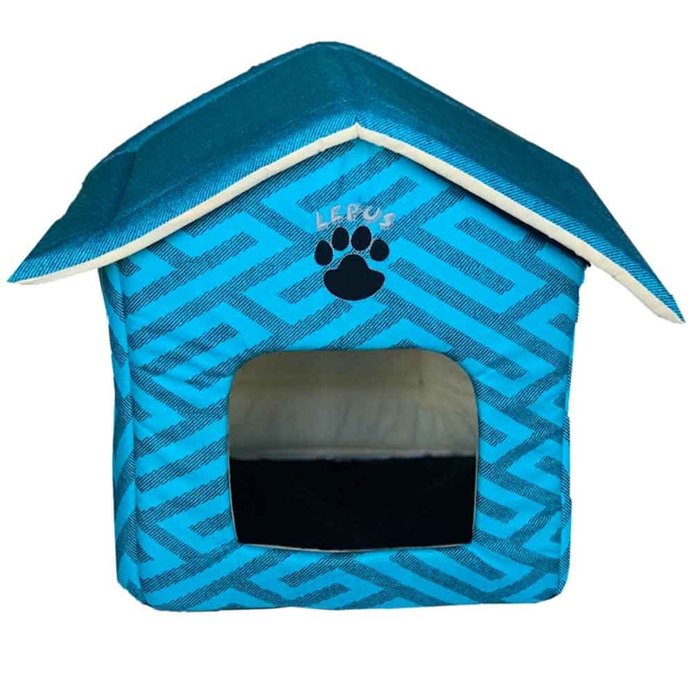 Lepus İç Mekan Kedi Köpek Kulübesi Mavi 8681451066221 Amazon Pet Center