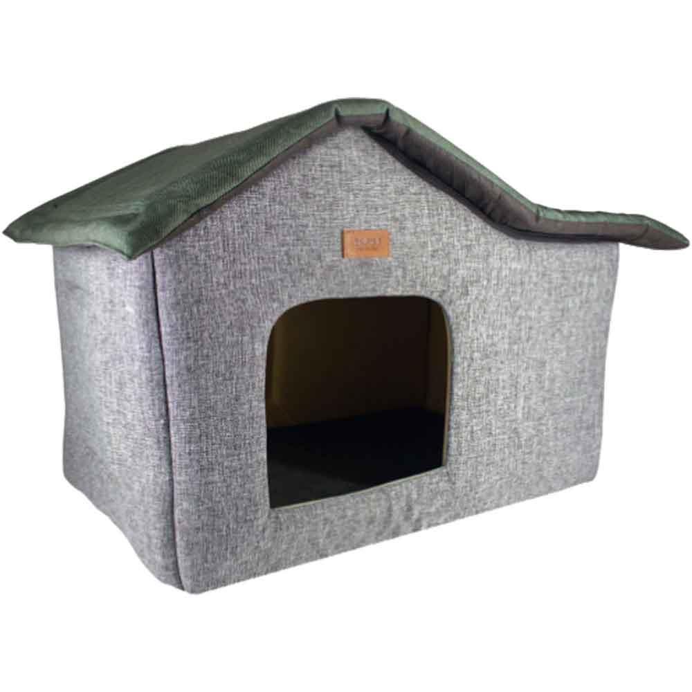 Lepus Kedi ve Köpek İçin Cabin Kulübe Yatak Gri 8684026003140 Amazon Pet Center