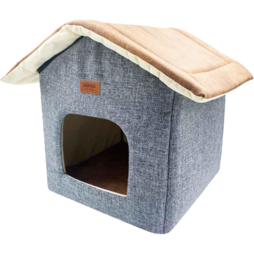Lepus Kedi ve Köpek İçin Shack House Yatak Gri 8684026004260 Amazon Pet Center