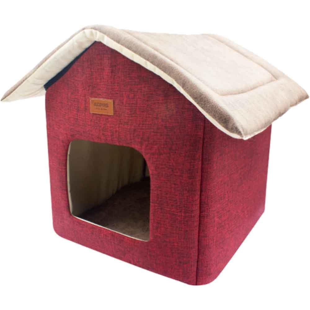 Lepus Kedi ve Köpek İçin Shack House Yatak Kırmızı 8684026004284 Amazon Pet Center