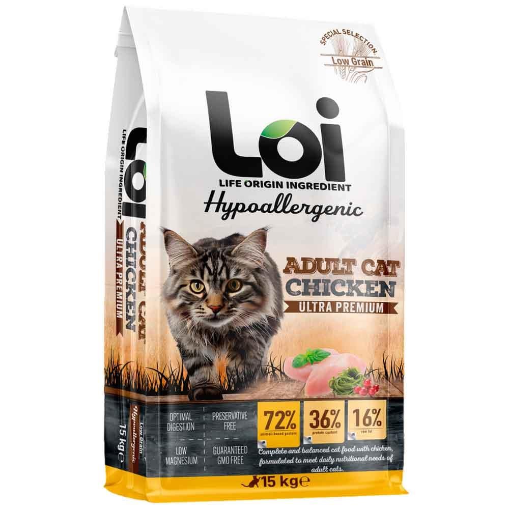 Loi Hipoalerjenik Kedi Maması Tavuklu 15 Kg 8684674190049 Amazon Pet Center