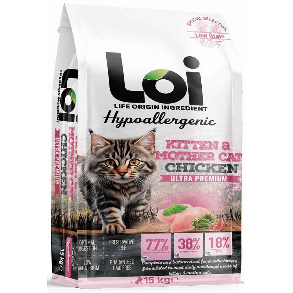 Loi Hipoalerjenik Yavru Kedi Maması Tavuklu 15 Kg 8684674190094 Amazon Pet Center