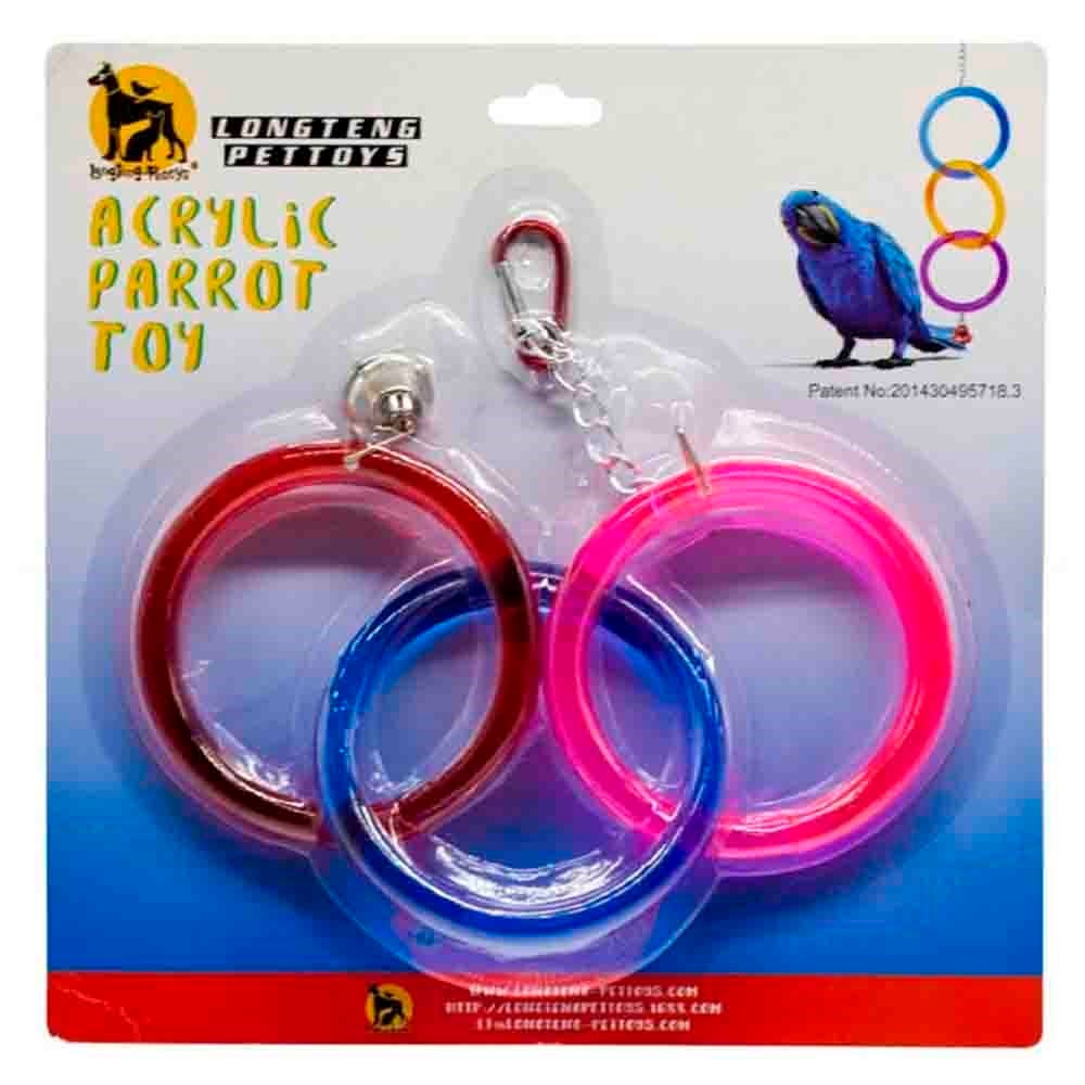Longteng Papağanlar İçin Lüx Akrilik Zilli Halka Oyuncak 8681475626845 Amazon Pet Center