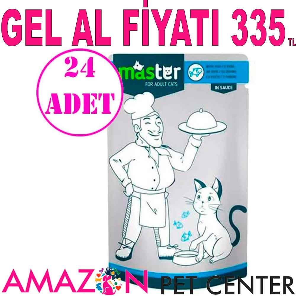 Master Kedi Konservesi Balıklı 80 Gr 24 AD 18415001 Amazon Pet Center