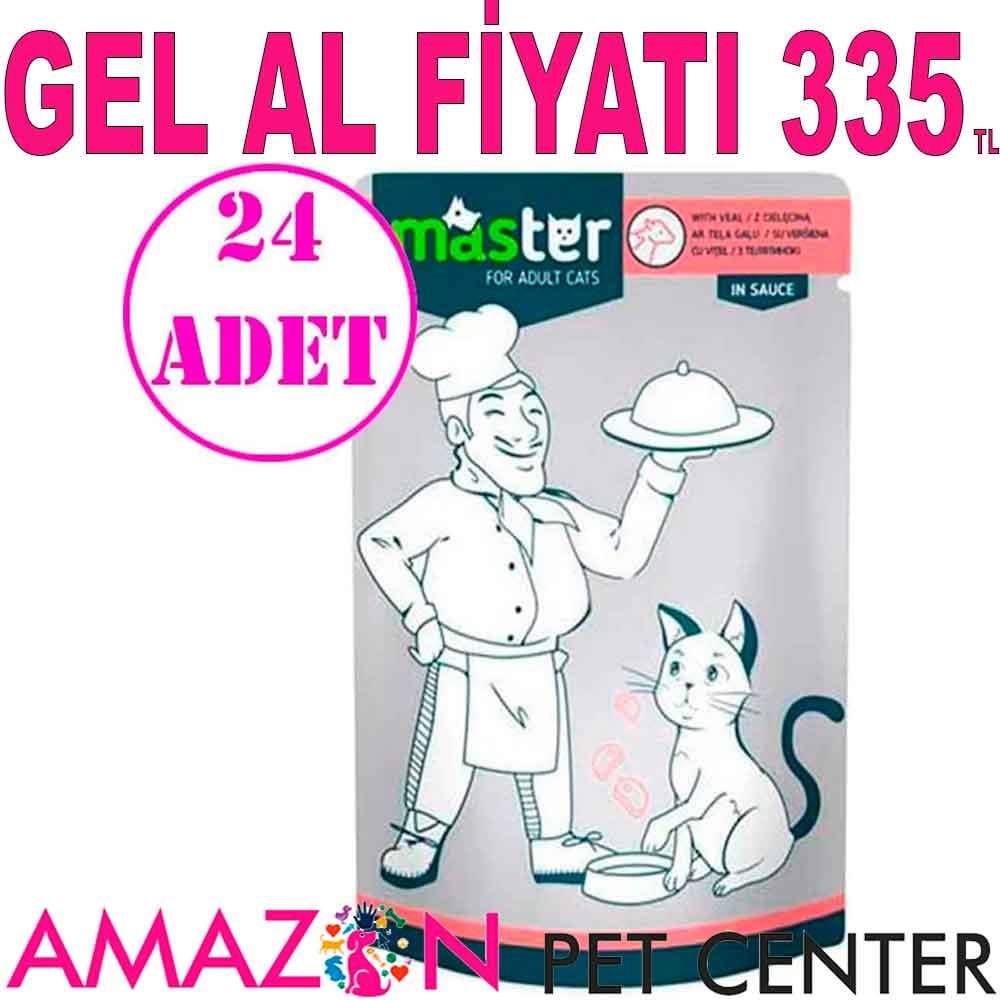 Master Kedi Konservesi Dana Etli 80 gr 24 AD 18413007 Amazon Pet Center